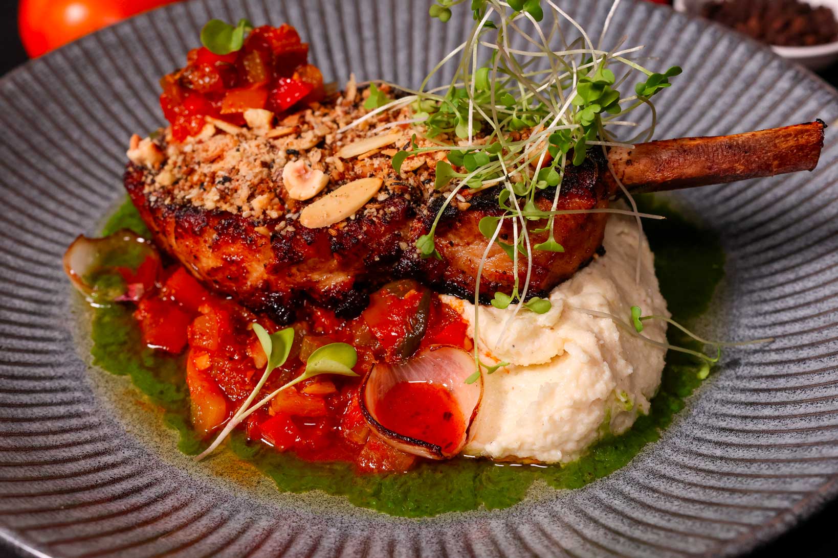 Dukkha Crusted Pork Chop